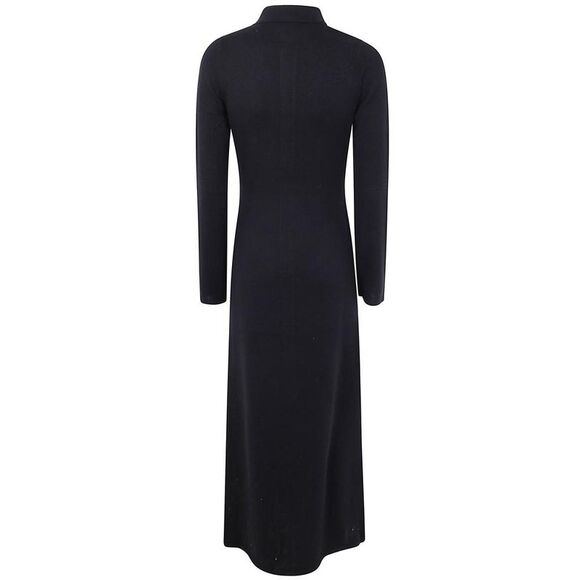 GUEST IN RESIDENCE Long Sleeve Knit Maxi Dress Women BLACK Dresses - Picture 2 of 3